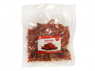 Мясо (АЛЬЯНС) вяленое свинина с халапеньо (500гр): Свинина вяленая (строганина)