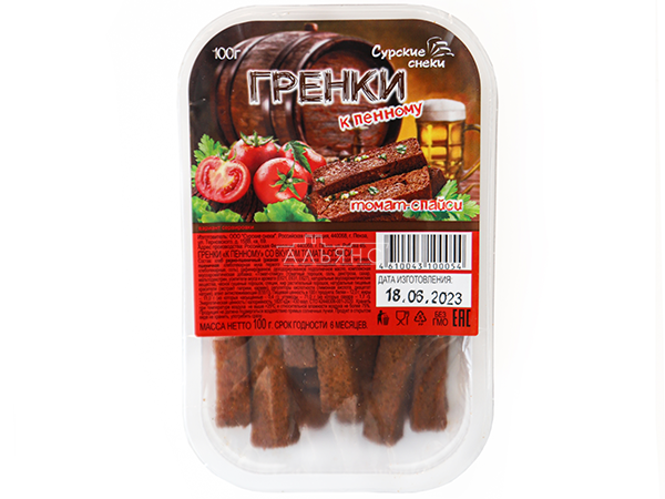 Сурские гренки Томат спайси (100 гр) в Первоуральске