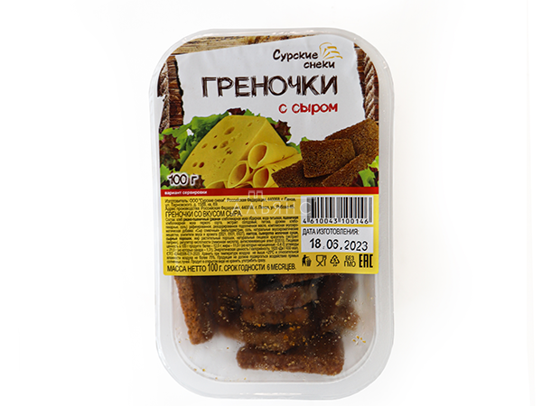 Сурские гренки со вкусом Сыра (100 гр) в Первоуральске