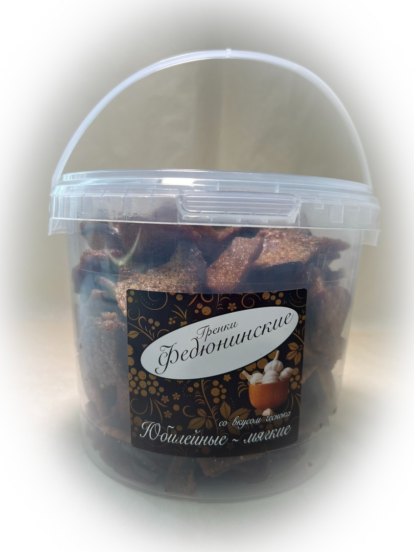 Гренки "ФЕДЮНИНСКИЕ" "Чеснок" (ведро 900 гр.) в Первоуральске