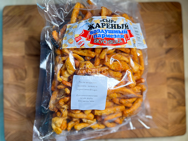 Жареный сыр "ВКУСНЯШКА" со вкусом пармезан (500 гр) в Первоуральске