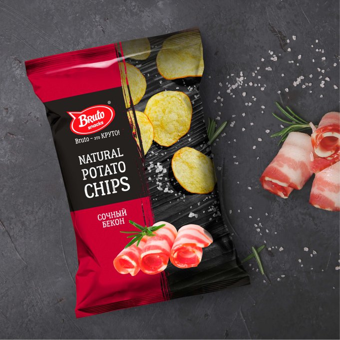 Картофель «Бруто» со вкусом бекона 130 гр. в Первоуральске